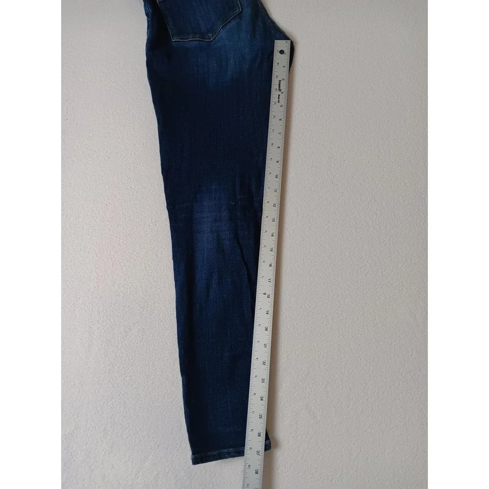 Express Jegging Leggings Womens 6 Blue Denim Stretch Pockets Mid Rise Casual